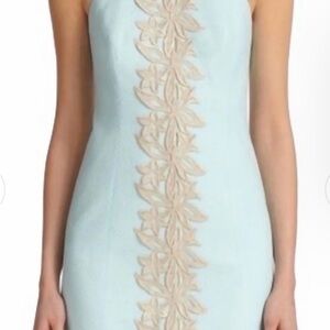 Lilly Pulitzer Embroidered Pearl Shift Dress